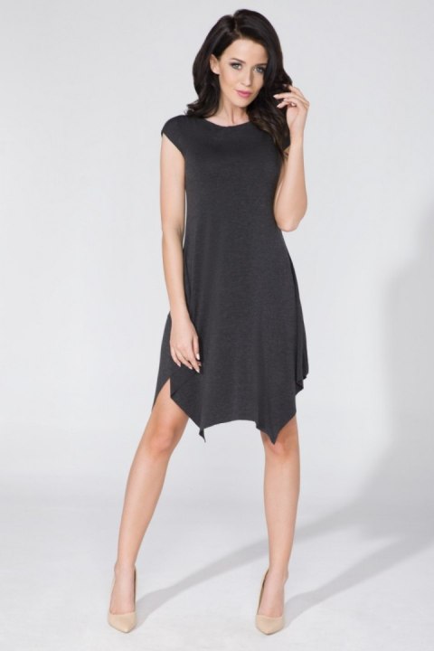 Sukienka Model T137 Dark Grey - Tessita Tessita Sukienka Model T137 Dark Grey - Tessita Tessita