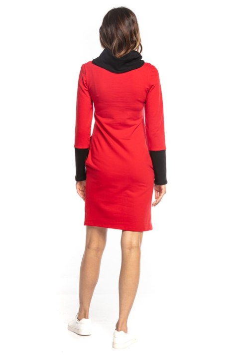Sukienka Model T360/1 Red/Black - Tessita Tessita Sukienka Model T360/1 Red/Black - Tessita Tessita