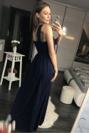 Sukienka Wieczorowa Model 17771 Navy - YourNewStyle YourNewStyle Sukienka Wieczorowa Model 17771 Navy - YourNewStyle YourNewStyle