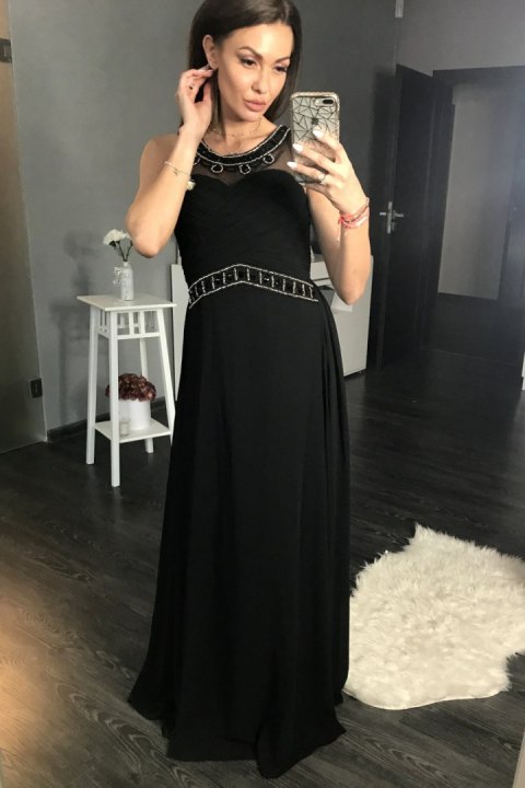 Sukienka Wieczorowa Model 17772 Black - YourNewStyle YourNewStyle Sukienka Wieczorowa Model 17772 Black - YourNewStyle YourNewStyle