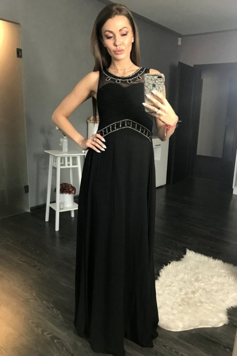 Sukienka Wieczorowa Model 17772 Black - YourNewStyle YourNewStyle Sukienka Wieczorowa Model 17772 Black - YourNewStyle YourNewStyle