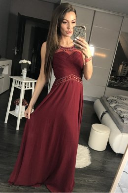 Sukienka Wieczorowa Model 17773 Oberżyna - YourNewStyle YourNewStyle