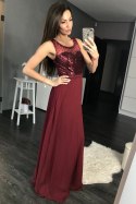 Sukienka Wieczorowa Model 17775 Oberżyna - YourNewStyle YourNewStyle Sukienka Wieczorowa Model 17775 Oberżyna - YourNewStyle YourNewStyle