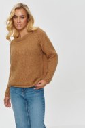 Sweter Damski Model S150 Camel - Makadamia Makadamia