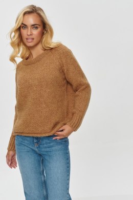 Sweter Damski Model S150 Camel - Makadamia Makadamia