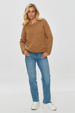 Sweter Damski Model S150 Camel - Makadamia Makadamia