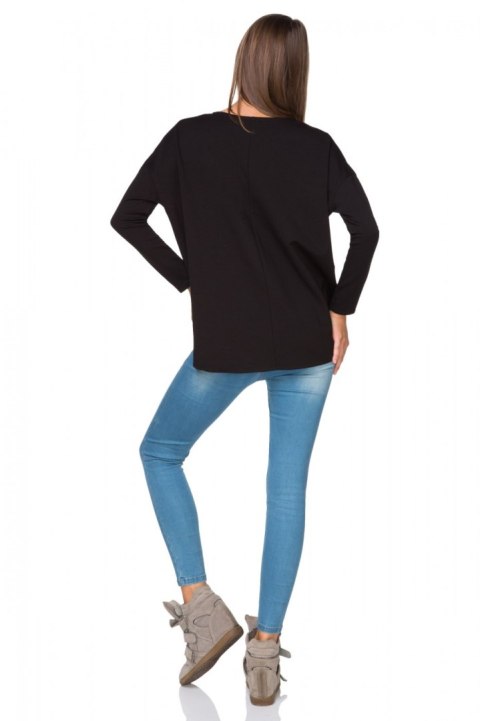 Bluza Damska Model T189/1 Black - Tessita Tessita Bluza Damska Model T189/1 Black - Tessita Tessita