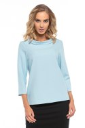 Bluzka Model T243/4 Light Blue - Tessita Tessita Bluzka Model T243/4 Light Blue - Tessita Tessita