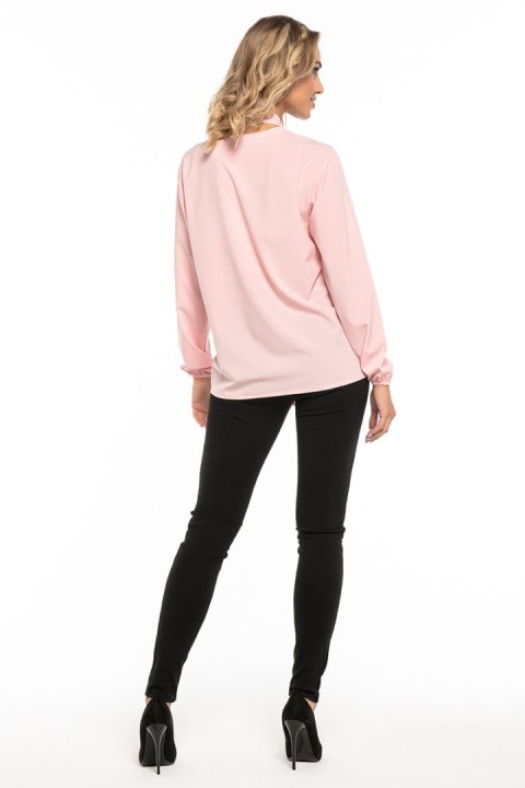 Bluzka Model T244/4 Light Pink - Tessita Tessita Bluzka Model T244/4 Light Pink - Tessita Tessita