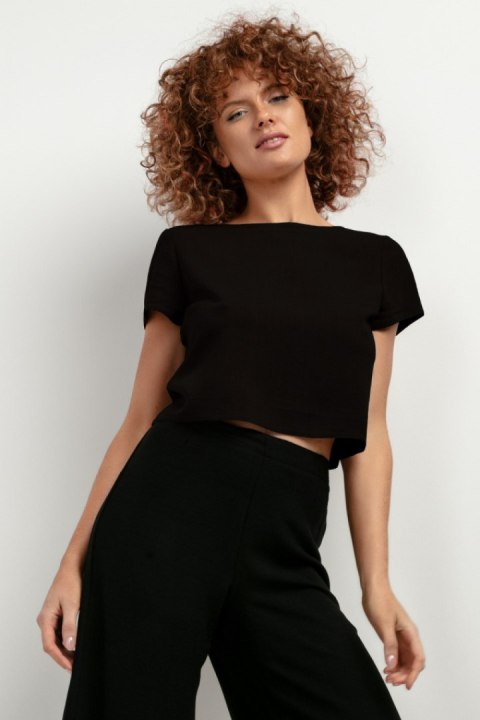 Bluzka Model T401 Black - Tessita Tessita Bluzka Model T401 Black - Tessita Tessita