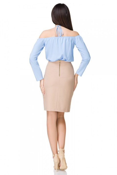 Bluzka model T199/2 Sky Blue - Tessita Tessita Bluzka model T199/2 Sky Blue - Tessita Tessita