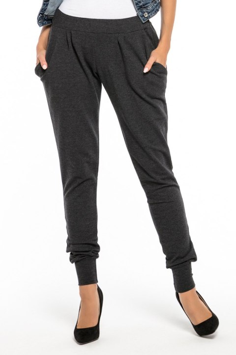Spodnie Damskie Model T256/1 Dark Grey - Tessita Tessita Spodnie Damskie Model T256/1 Dark Grey - Tessita Tessita