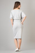 Sukienka Model Aleksandra 8 Light Grey - Tessita Tessita Sukienka Model Aleksandra 8 Light Grey - Tessita Tessita