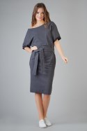 Sukienka Model Aleksandra 9 Dark Grey - Tessita Tessita Sukienka Model Aleksandra 9 Dark Grey - Tessita Tessita