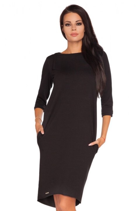 Sukienka Model Halina 1 Black - Tessita Tessita Sukienka Model Halina 1 Black - Tessita Tessita