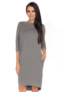 Sukienka Model Halina 4 Grey - Tessita Tessita Sukienka Model Halina 4 Grey - Tessita Tessita