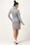 Sukienka Model Kaja 10 Light Grey/Dark Grey - Tessita Tessita Sukienka Model Kaja 10 Light Grey/Dark Grey - Tessita Tessita