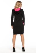 Sukienka Model T249/2 Black/Pink - Tessita Tessita Sukienka Model T249/2 Black/Pink - Tessita Tessita