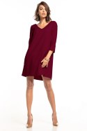 Sukienka Model T322/13 Burgund - Tessita Tessita Sukienka Model T322/13 Burgund - Tessita Tessita
