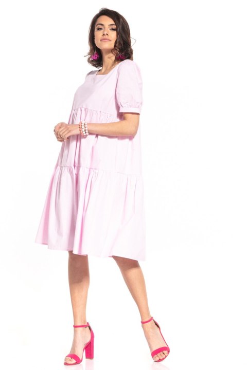 Sukienka Model T338/3 Pink - Tessita Tessita Sukienka Model T338/3 Pink - Tessita Tessita