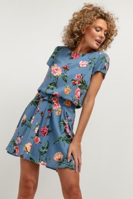 Sukienka Model T390/2 Big Flowers/Blue - Tessita Tessita