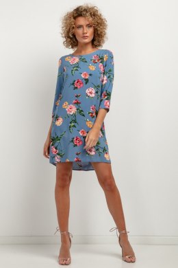 Sukienka Model T391/2 Big Flowers/Blue - Tessita Tessita