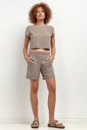 Szorty Damskie Model T402 Mocca - Tessita Tessita Szorty Damskie Model T402 Mocca - Tessita Tessita