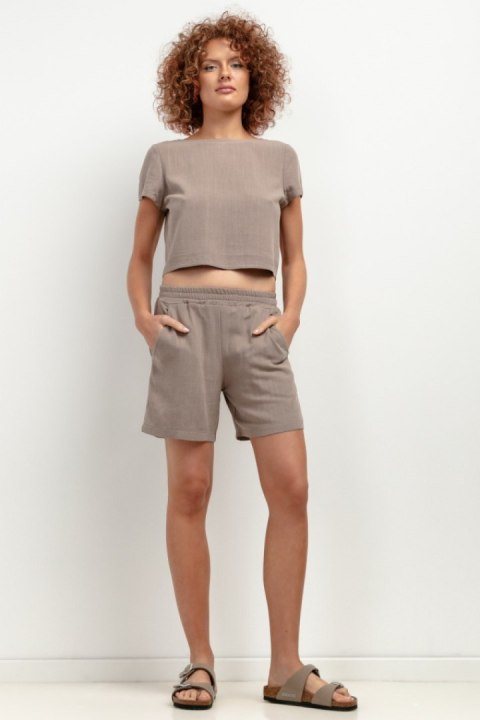 Szorty Damskie Model T402 Mocca - Tessita Tessita Szorty Damskie Model T402 Mocca - Tessita Tessita