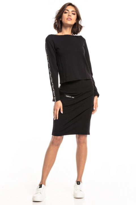 Bluza Damska Model T328/7 Black - Tessita Tessita Bluza Damska Model T328/7 Black - Tessita Tessita