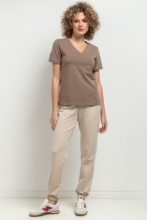 Bluzka Model T394/6 Cappuccino - Tessita Tessita Bluzka Model T394/6 Cappuccino - Tessita Tessita