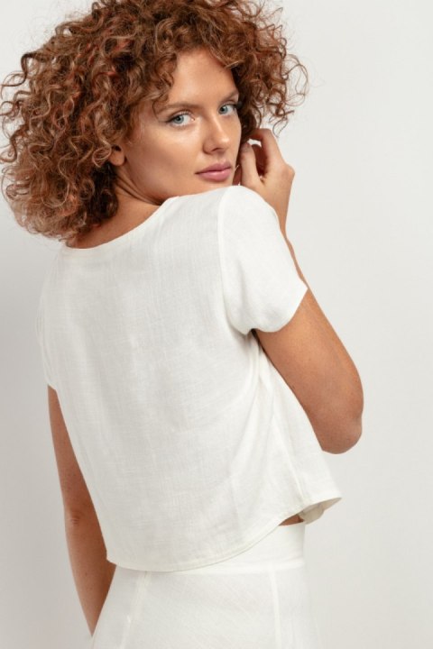 Bluzka Model T401 White Sand - Tessita Tessita Bluzka Model T401 White Sand - Tessita Tessita