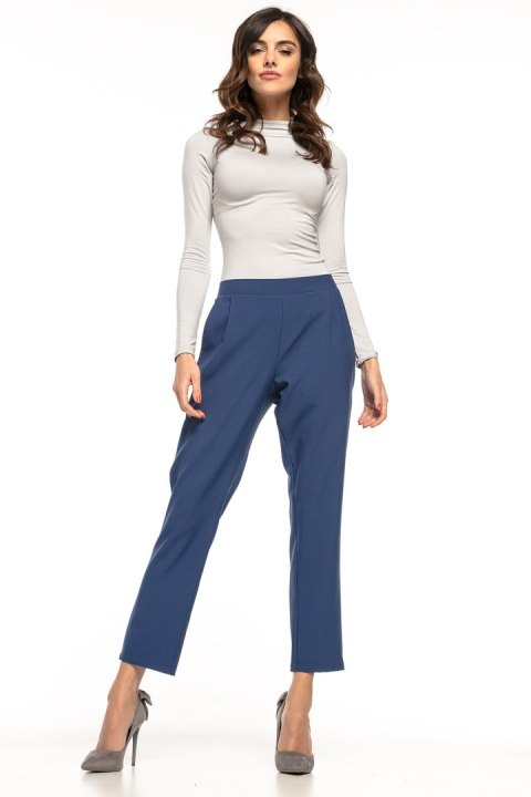 Spodnie Damskie Model T271/4 Navy - Tessita Tessita Spodnie Damskie Model T271/4 Navy - Tessita Tessita