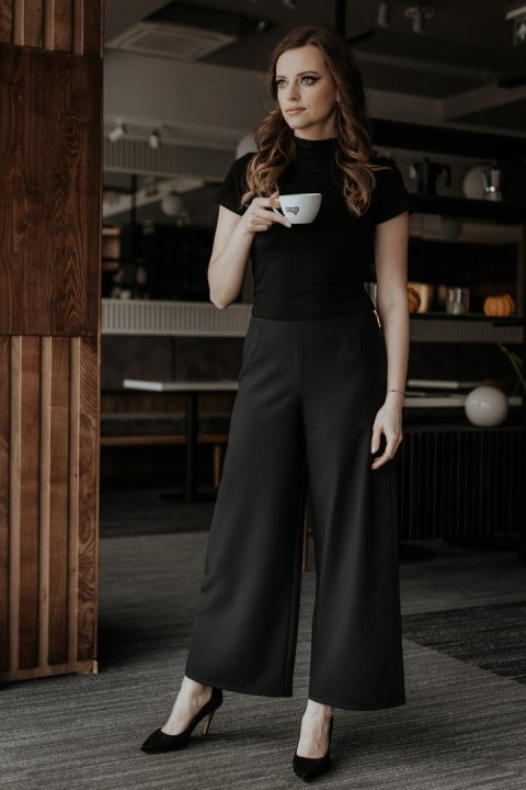 Spodnie Damskie Model T375/3 Black - Tessita Tessita Spodnie Damskie Model T375/3 Black - Tessita Tessita