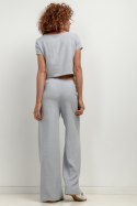 Spodnie Damskie Model T404 Grey Melange - Tessita Tessita Spodnie Damskie Model T404 Grey Melange - Tessita Tessita