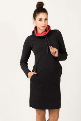 Sukienka Model Kaja 6 Dark Grey/Coral - Tessita Tessita