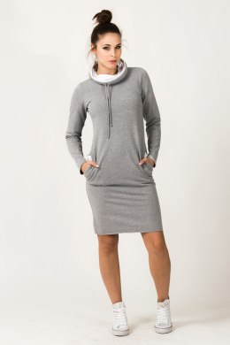 Sukienka Model Kaja 7 Light Grey/White - Tessita Tessita