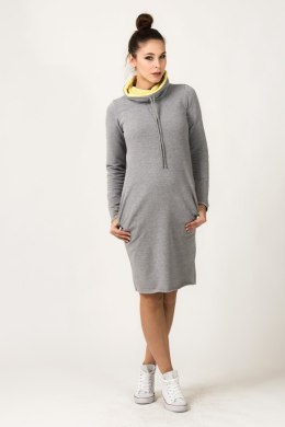 Sukienka Model Kaja 8 Light Grey/Yellow - Tessita Tessita