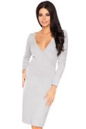 Sukienka Model Olga 1 Light Grey - Tessita Tessita Sukienka Model Olga 1 Light Grey - Tessita Tessita