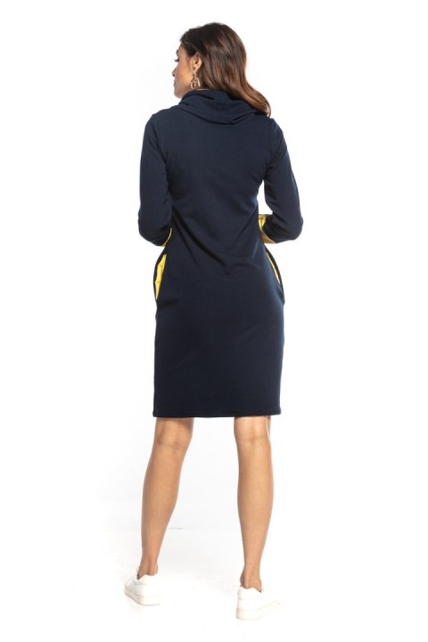 Sukienka Model T360/4 Navy/Yellow - Tessita Tessita Sukienka Model T360/4 Navy/Yellow - Tessita Tessita