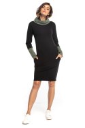 Sukienka Model T360/7 Black/Khaki - Tessita Tessita Sukienka Model T360/7 Black/Khaki - Tessita Tessita