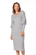 Sukienka Model T367/2 Light Grey - Tessita Tessita Sukienka Model T367/2 Light Grey - Tessita Tessita