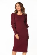 Sukienka Model T367/8 Bordo - Tessita Tessita Sukienka Model T367/8 Bordo - Tessita Tessita