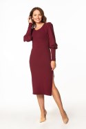 Sukienka Model T367/8 Bordo - Tessita Tessita Sukienka Model T367/8 Bordo - Tessita Tessita