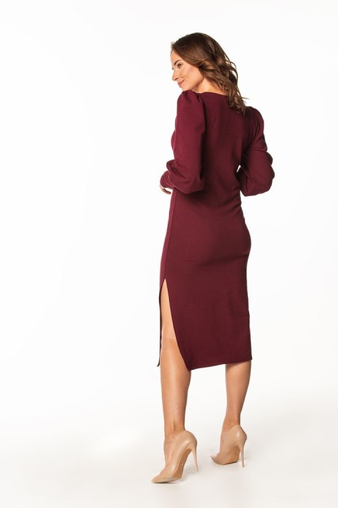 Sukienka Model T367/8 Bordo - Tessita Tessita Sukienka Model T367/8 Bordo - Tessita Tessita