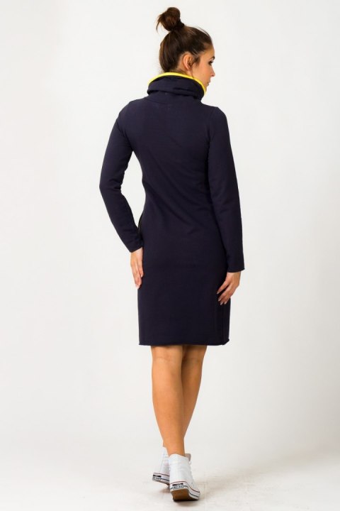 Sukienka model Kaja Navy/Yellow - Tessita Tessita Sukienka model Kaja Navy/Yellow - Tessita Tessita