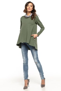 Tunika Model T277/2 Green/Flowers - Tessita Tessita