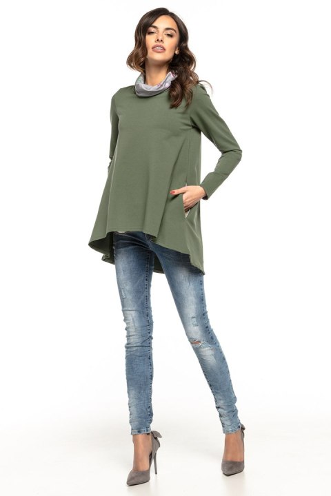 Tunika Model T277/2 Green/Flowers - Tessita Tessita Tunika Model T277/2 Green/Flowers - Tessita Tessita