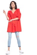 Tunika Model T341/8 Red - Tessita Tessita Tunika Model T341/8 Red - Tessita Tessita
