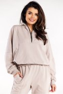 Bluza Damska Model M316 Beige - Infinite You Infinite You Bluza Damska Model M316 Beige - Infinite You Infinite You
