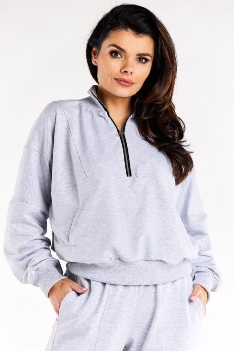 Bluza Damska Model M316 Grey - Infinite You Infinite You Bluza Damska Model M316 Grey - Infinite You Infinite You